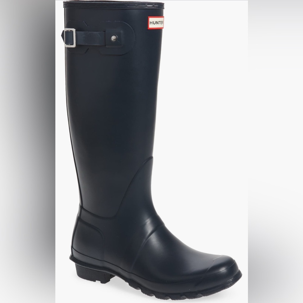 Hunter Tall Rain Boots Navy Matte